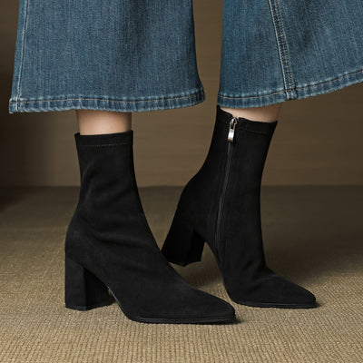 AloraLuxe™ – Genuine Suede Boots