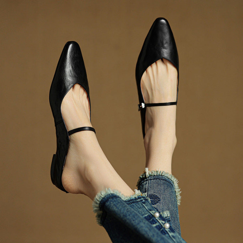 Veloria™ Luxe Leather Mules