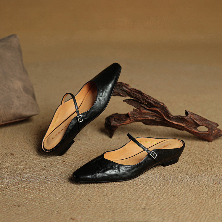 Veloria™ Luxe Leather Mules