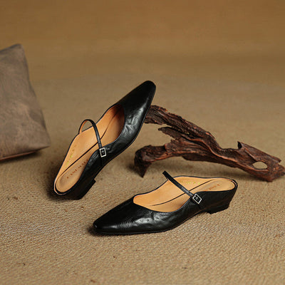 Veloria™ Luxe Leather Mules