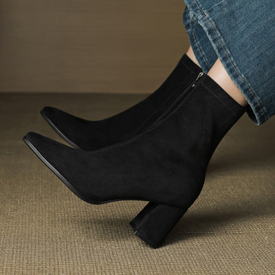 AloraLuxe™ – Genuine Suede Boots