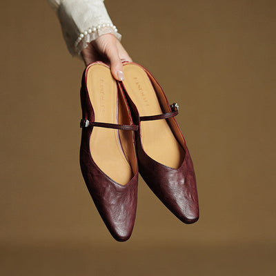 Veloria™ Luxe Leather Mules