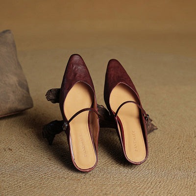 Veloria™ Luxe Leather Mules