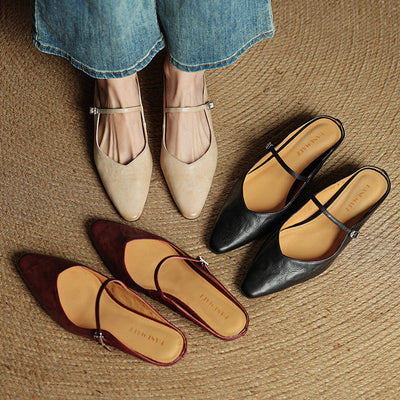 Veloria™ Luxe Leather Mules