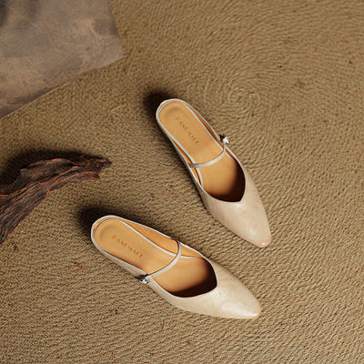 Veloria™ Luxe Leather Mules
