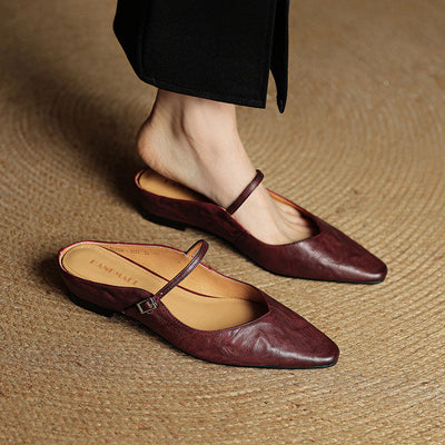 Veloria™ Luxe Leather Mules