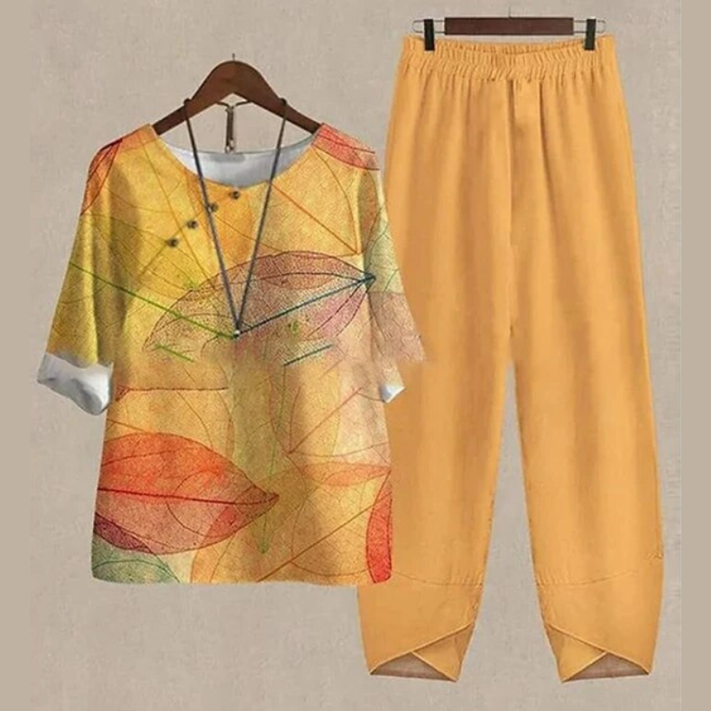 Evelyn Luxe™ – Chic Artisanal Co-ord Set