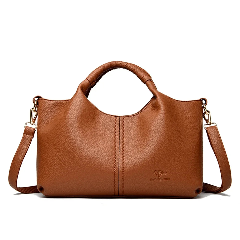 LuxeFlex™ Soft Leather Handbag