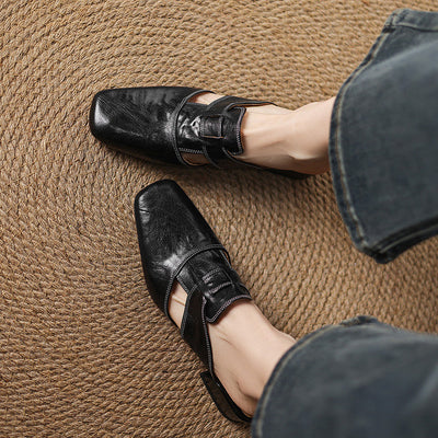 IvoraLuxe™ – Genuine Leather Mules