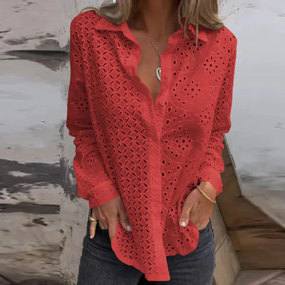 Adelisse™ | Embroidered Crochet Lace Blouse