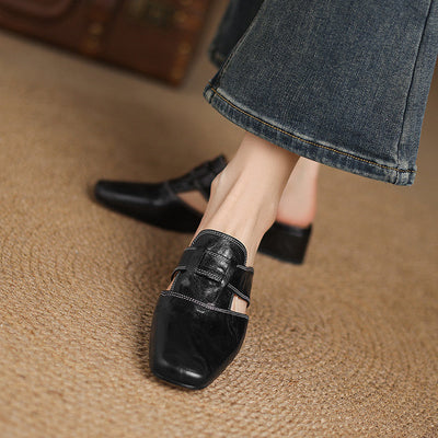 IvoraLuxe™ – Genuine Leather Mules