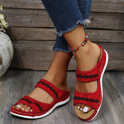 OrthoStride™ | Leather Orthopedic Arch Support Sandals