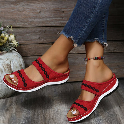 OrthoStride™ | Leather Orthopedic Arch Support Sandals