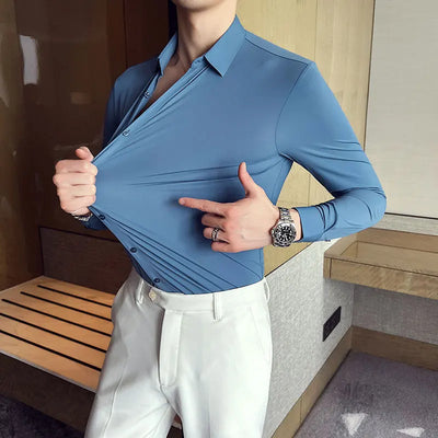 FlexForm™ | Men’s Ultra Stretch Seamless Long Sleeve Dress Shirt