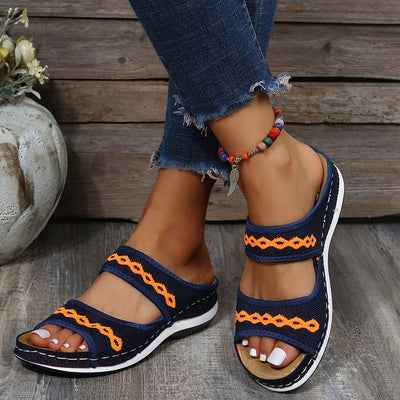 OrthoStride™ | Leather Orthopedic Arch Support Sandals