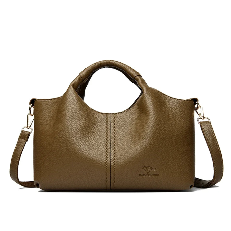 LuxeFlex™ Soft Leather Handbag