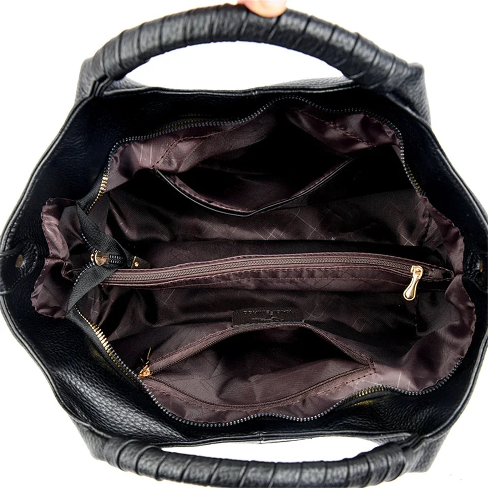 LuxeFlex™ Soft Leather Handbag