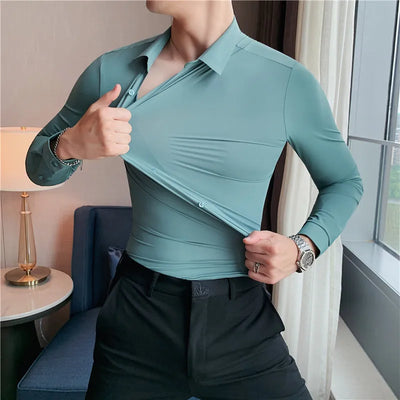 FlexForm™ | Men’s Ultra Stretch Seamless Long Sleeve Dress Shirt