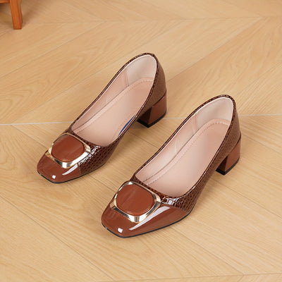 ParisienneCharm™ Women’s Elegant Mary Jane Block Heels