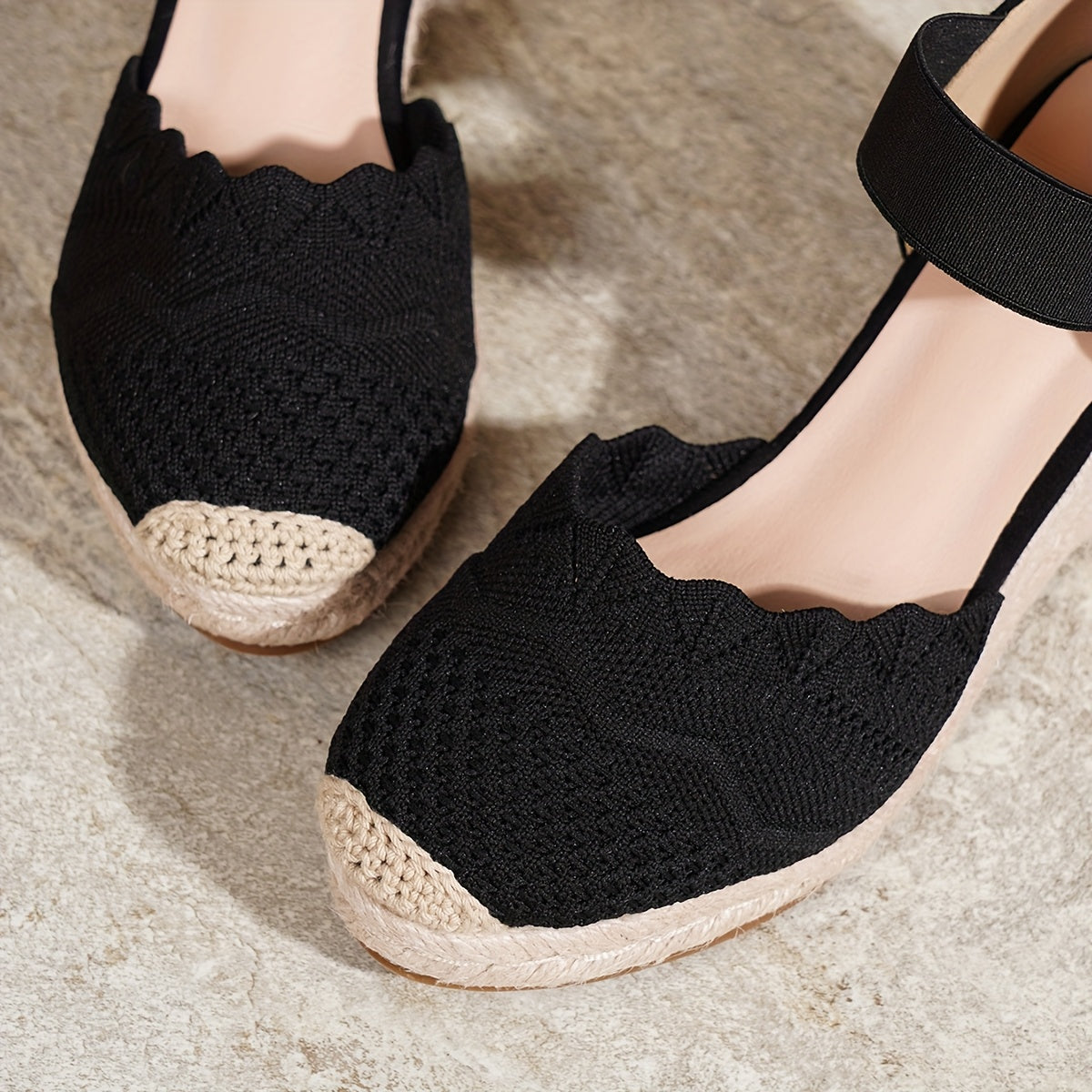 AirStep™ Women’s Slip-On Knit Platform Sandals