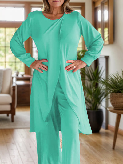 Elyria™ Slit Round Neck Lounge Set