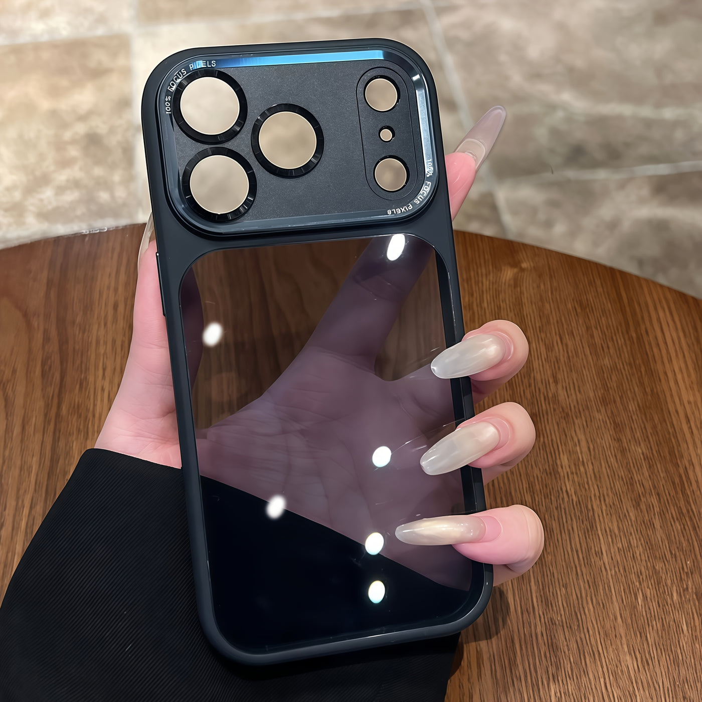 ClearGuard™ Transparent Black iPhone 17 Case