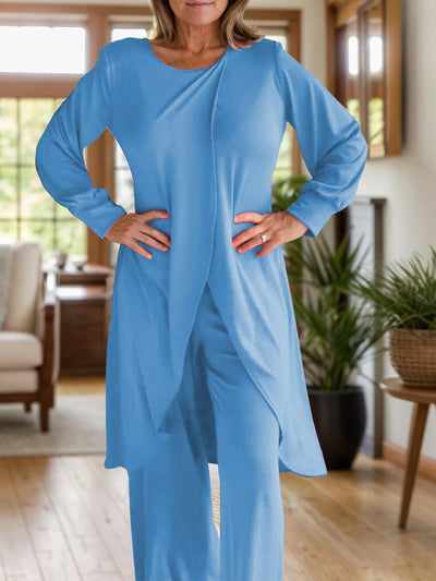 Elyria™ Slit Round Neck Lounge Set