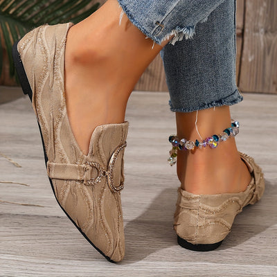 Lustra™ Rhinestone Slip-On Flats