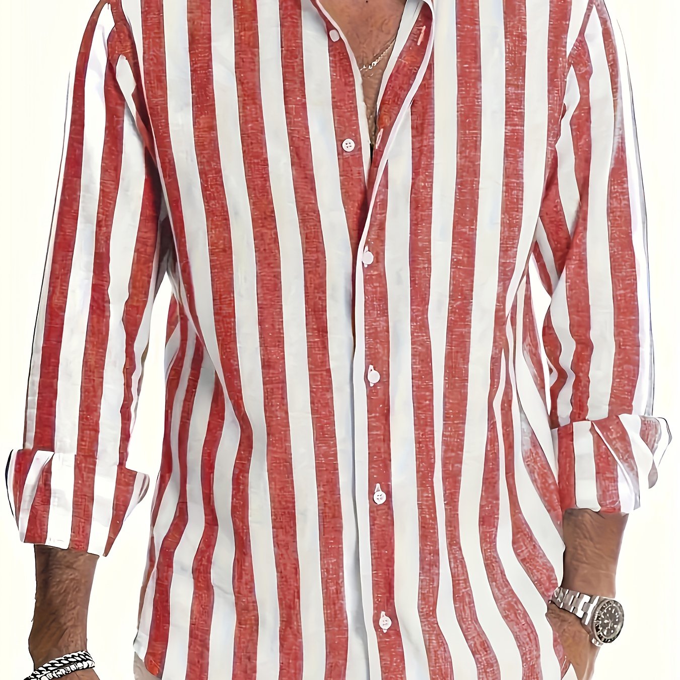 StripeEase™ Men’s Casual Shirt