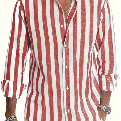 StripeEase™ Men’s Casual Shirt