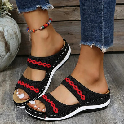 OrthoStride™ | Leather Orthopedic Arch Support Sandals