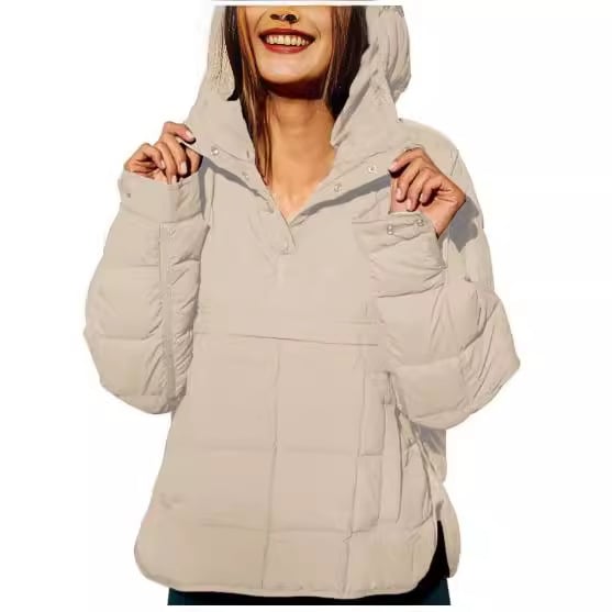 CozyGlide™ Oversized Quilted Puffer Hoodie