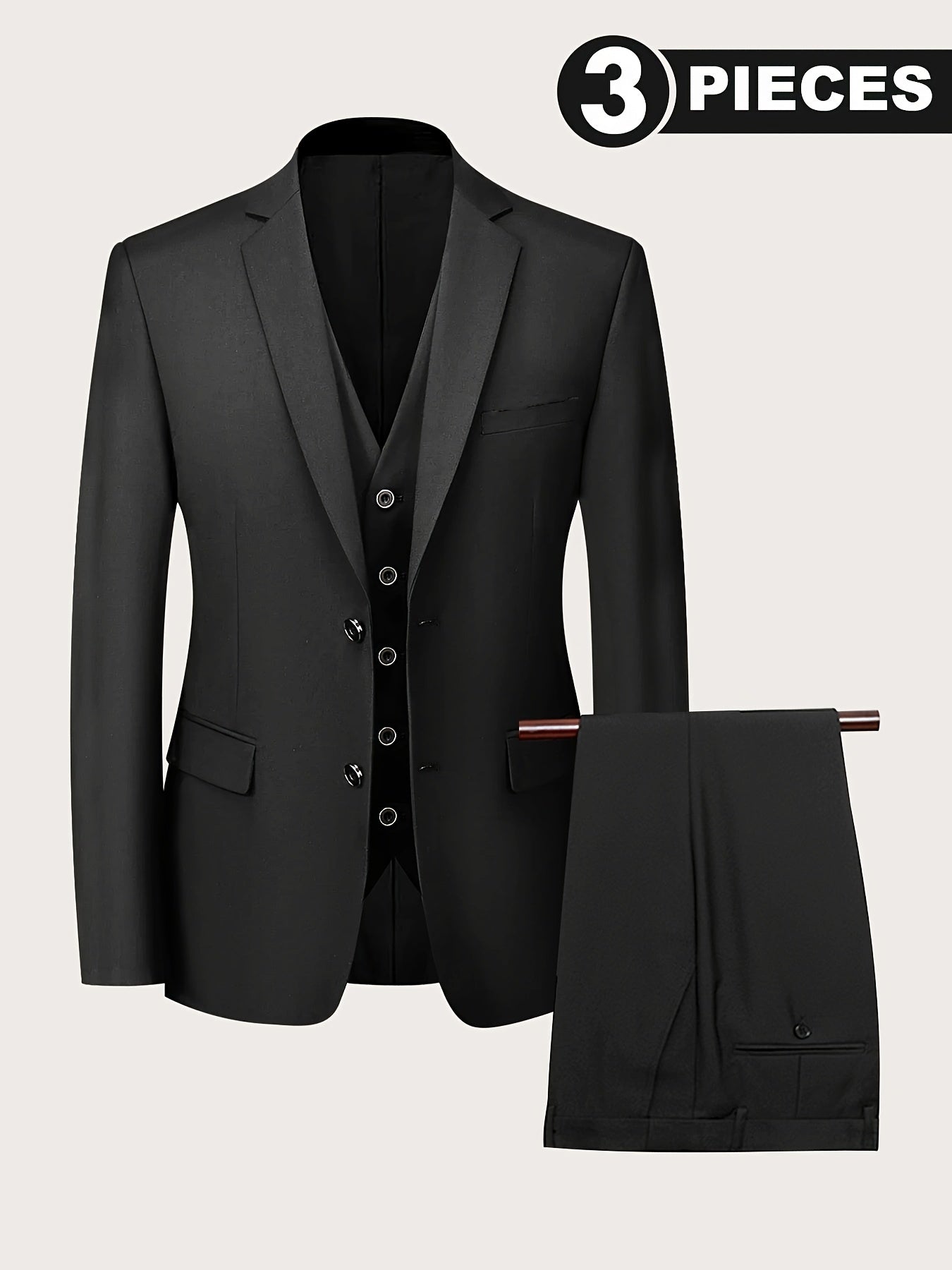 PowerElegance™ 3-Piece Plus-Size Suit Set