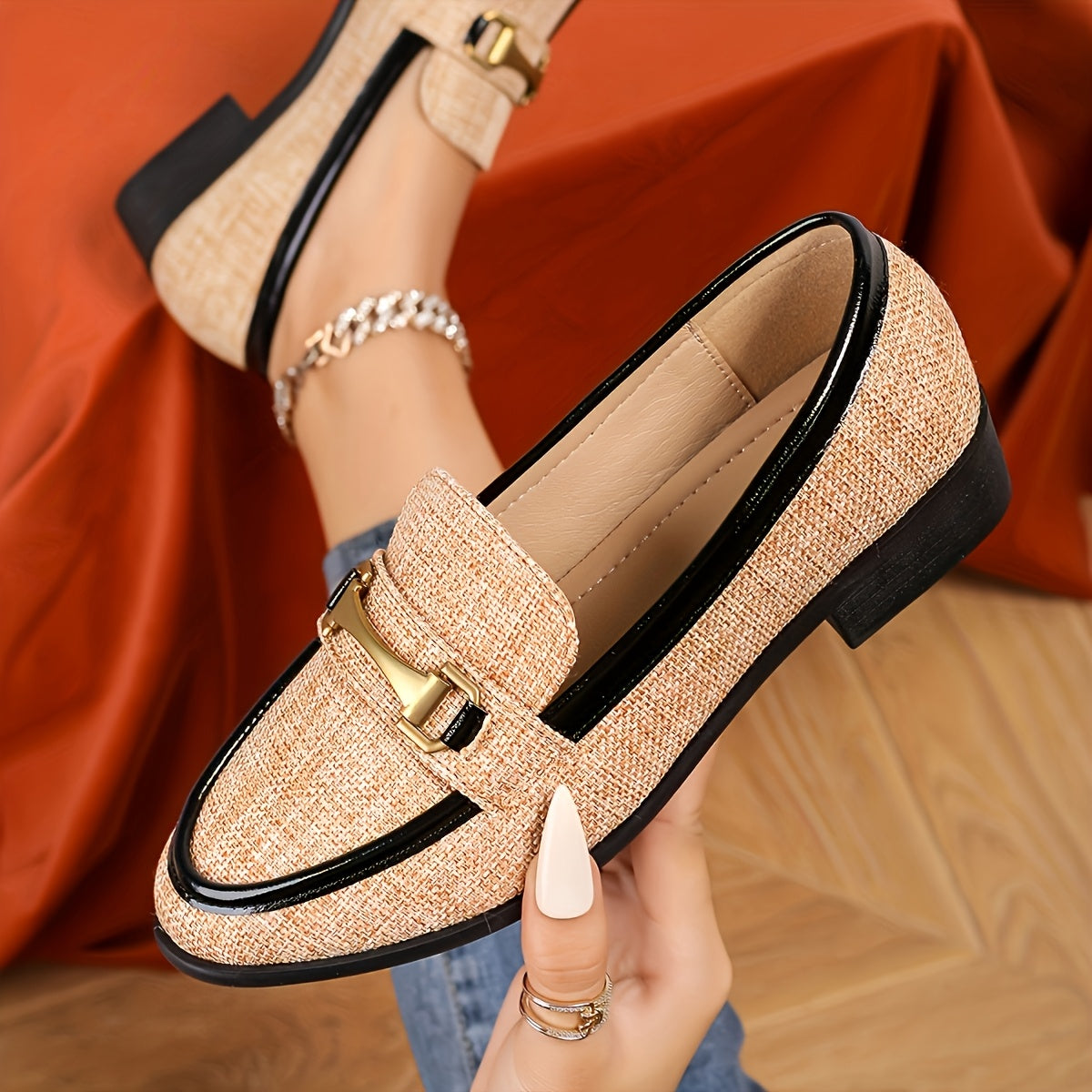 RetroWeave™ Braided Buckle Loafers