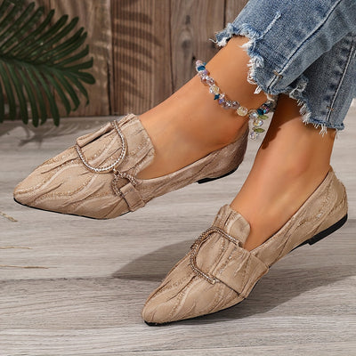 Lustra™ Rhinestone Slip-On Flats