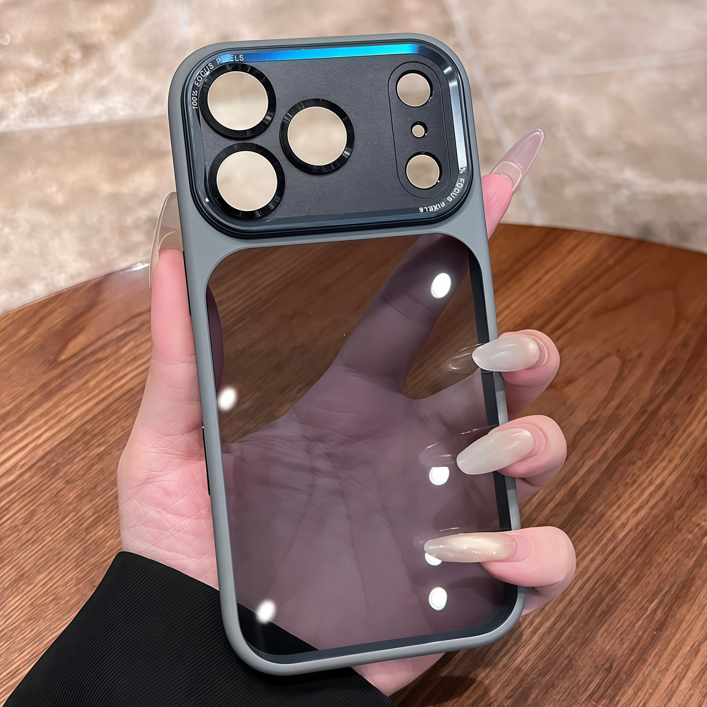 ClearGuard™ Transparent Black iPhone 17 Case