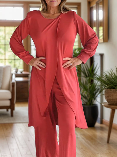 Elyria™ Slit Round Neck Lounge Set