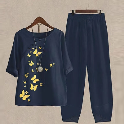 Evelyn Luxe™ – Chic Artisanal Co-ord Set