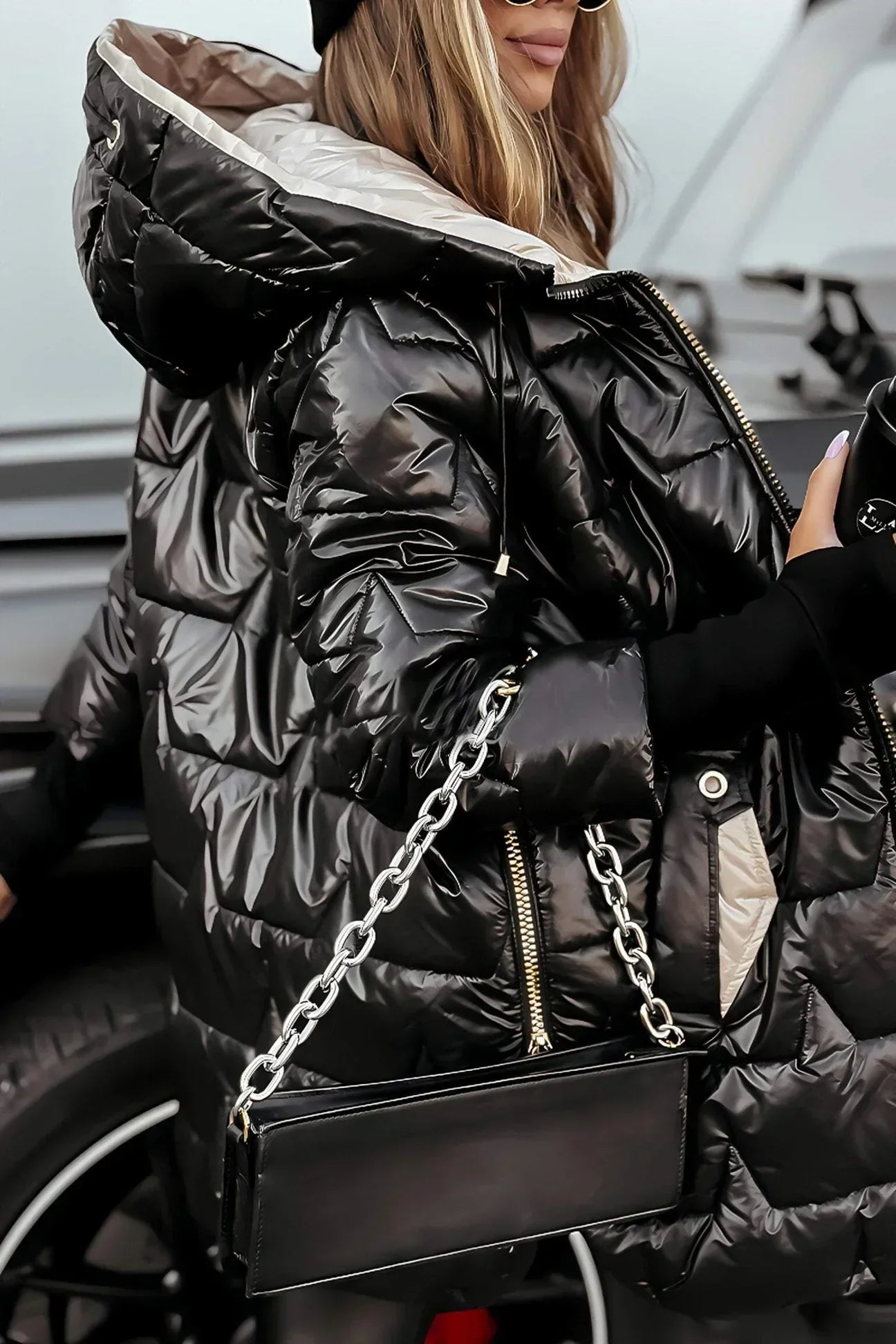 Savrani™ | Elegant Padded Winter Coat with Hood