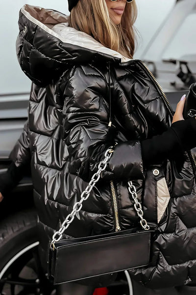 Savrani™ | Elegant Padded Winter Coat with Hood