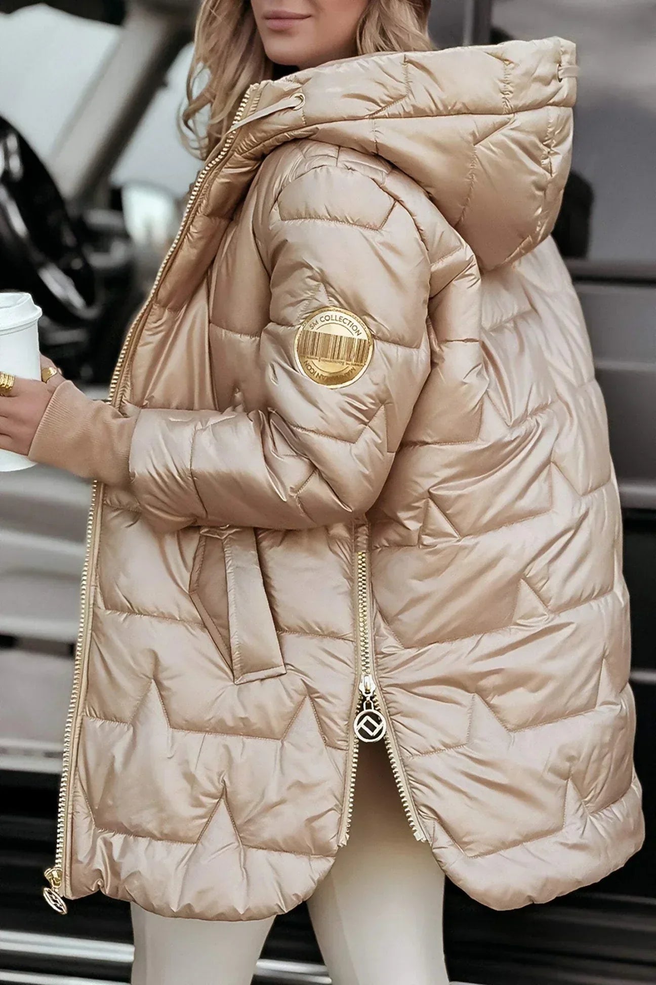 Savrani™ | Elegant Padded Winter Coat with Hood