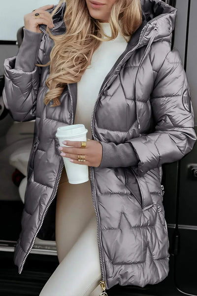Savrani™ | Elegant Padded Winter Coat with Hood