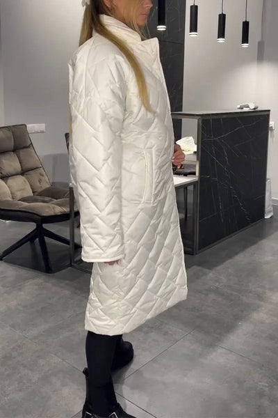 Ofira™ | Reversible Quilted Coat with Leopard Lining