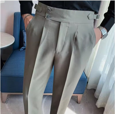 BritVogue™ | Men’s Classic Slim-Fit Business Trousers