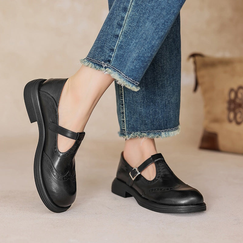 VELDA – Elegant Leather Mary Janes