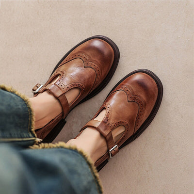 VELDA – Elegant Leather Mary Janes