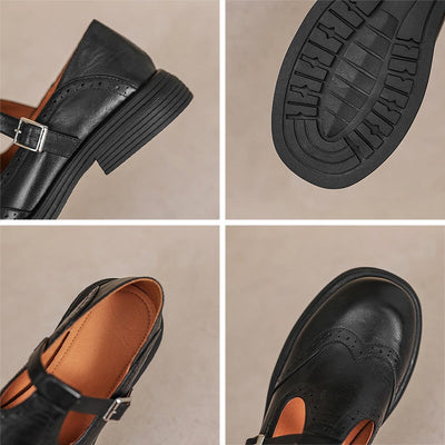 VELDA – Elegant Leather Mary Janes