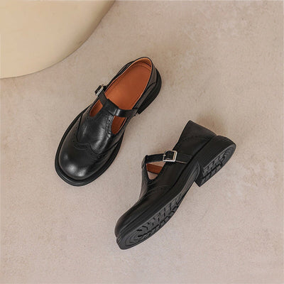 VELDA – Elegant Leather Mary Janes
