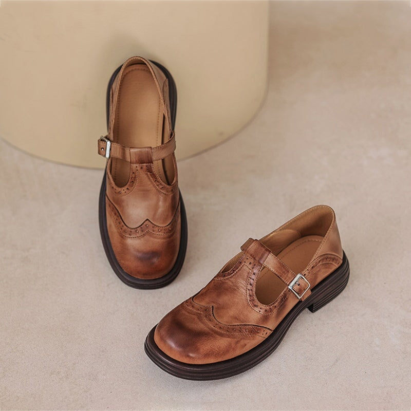 VELDA – Elegant Leather Mary Janes