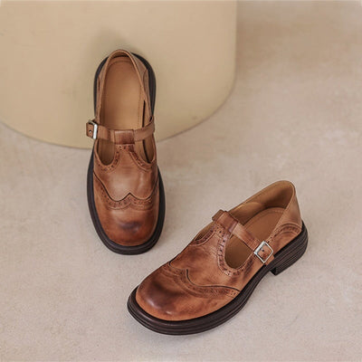 VELDA – Elegant Leather Mary Janes